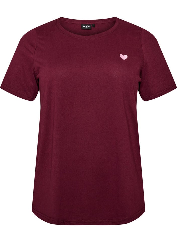 T-Shirt mit Print, Rot, Packshot image number 0