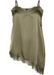 Tr&auml;gertop mit Spitze und asymmetrischem Saum, Gr&uuml;n, Packshot image number 0