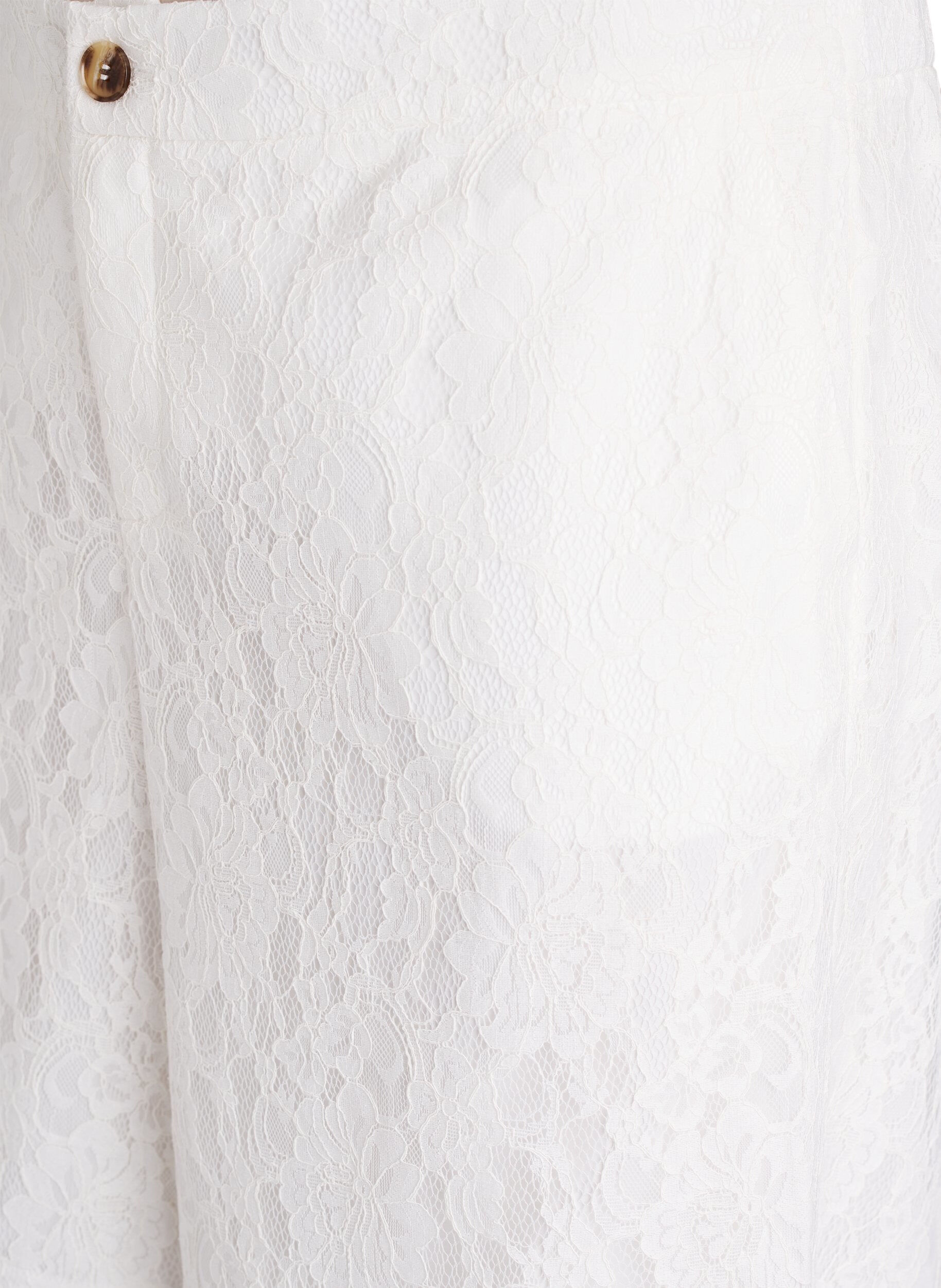 ZizziHoch taillierte Bermudashorts aus Spitze, Vanille, Packshot image number 2