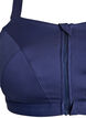 Sport-BH mit Vorderverschluss und hohem Halt, Blau, Packshot image number 2