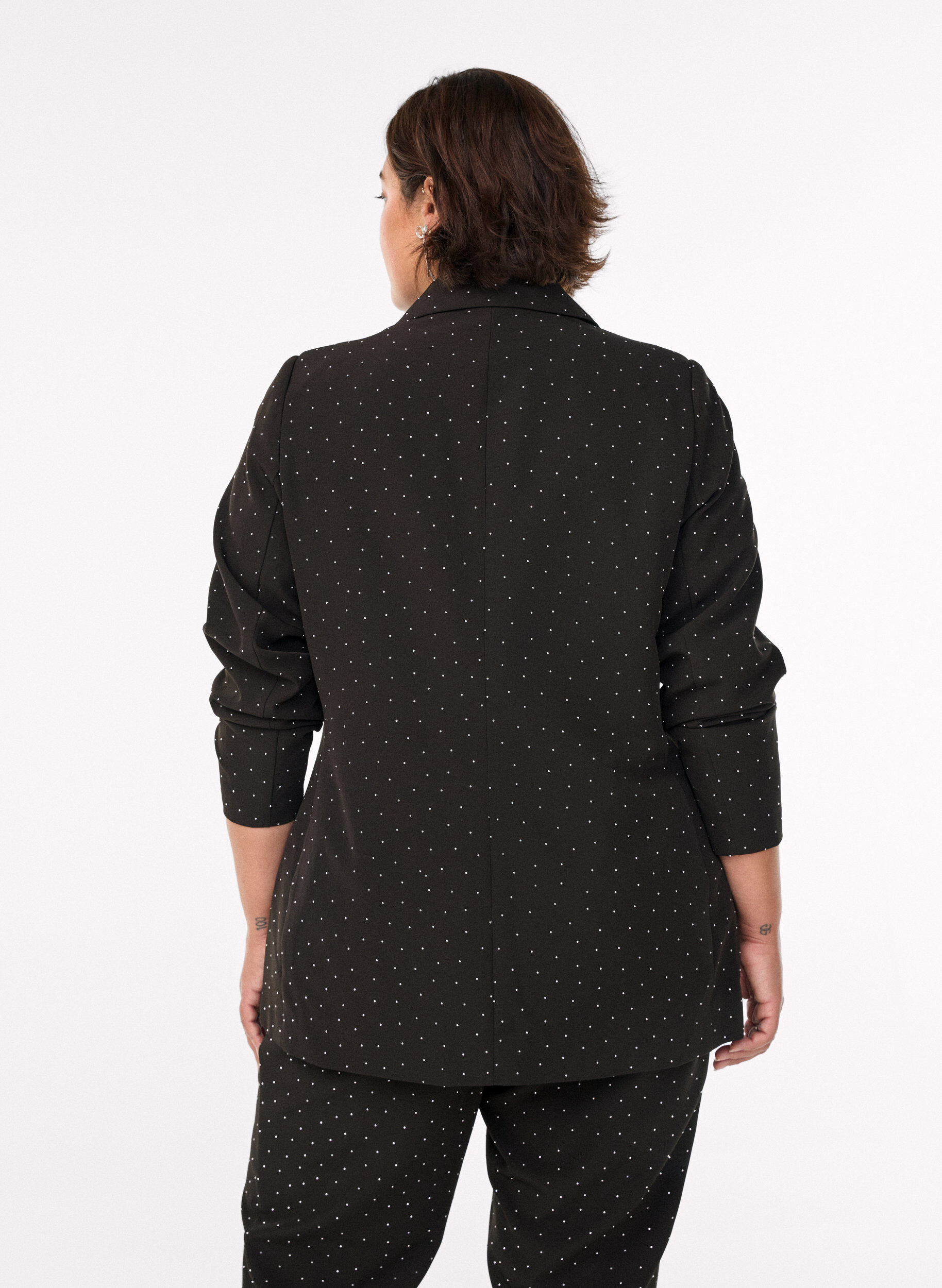 ZizziBlazer mit Strasssteinen, Schwarz, Model image number 2