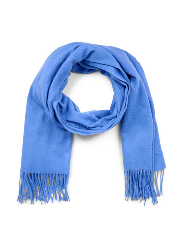 Schal aus Wollmischung, Blue Yonder, Packshot image number 0