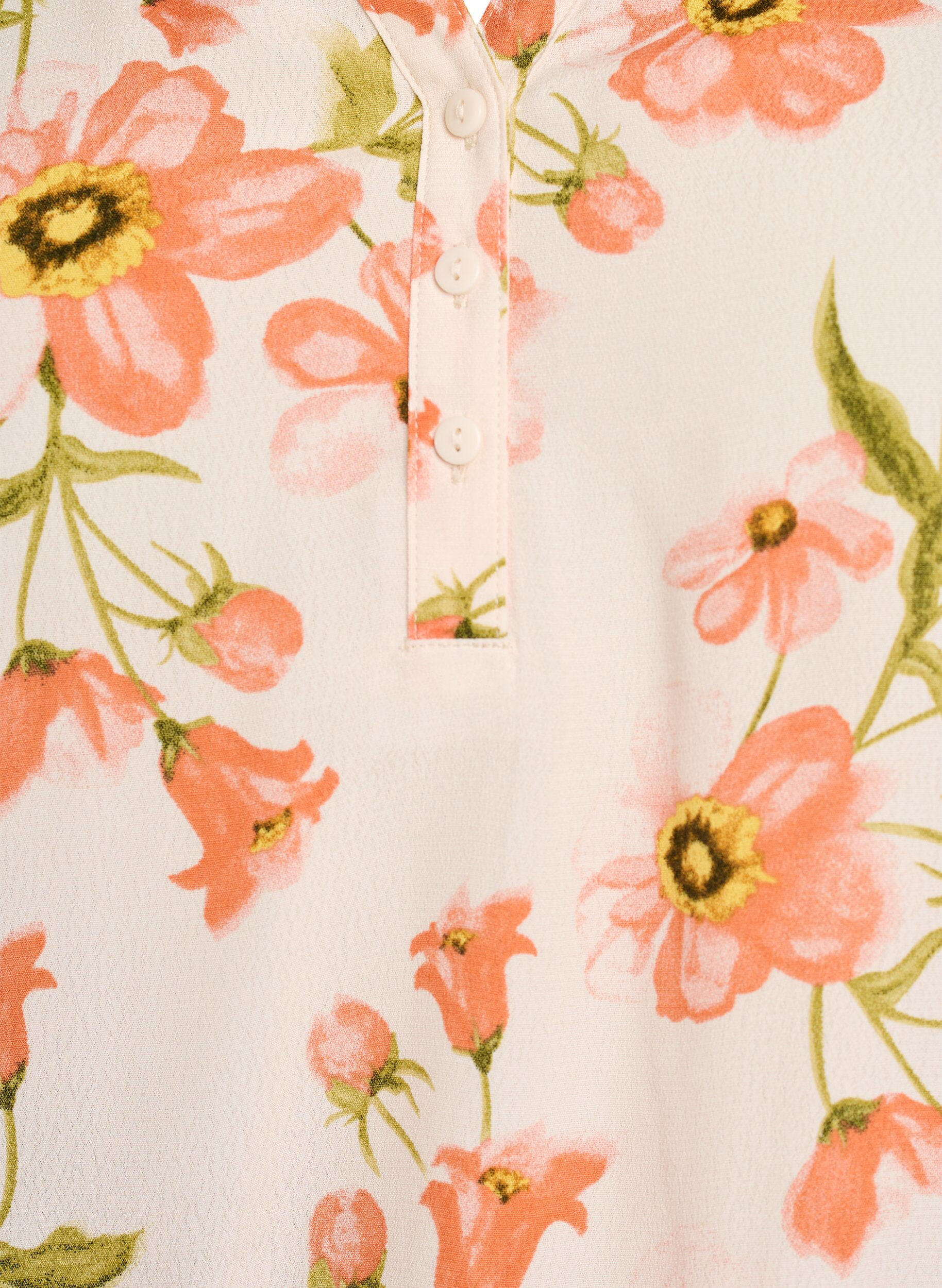 ZizziViskosebluse mit Blumenprint und kurzen &Auml;rmeln, 9991, Packshot image number 2