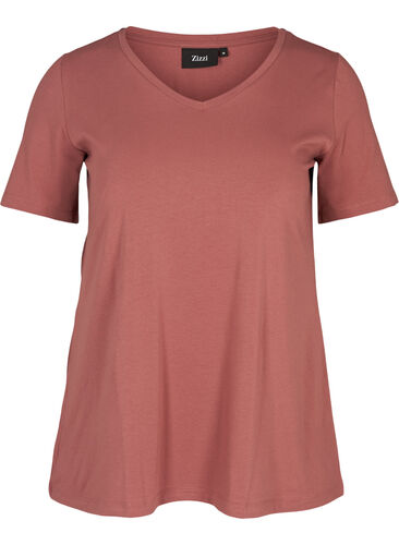 Basic T-Shirt , Rose Brown, Packshot image number 0