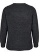 Stricktop aus Wolle mit Schlitzen, Dark Grey Melange, Packshot image number 1