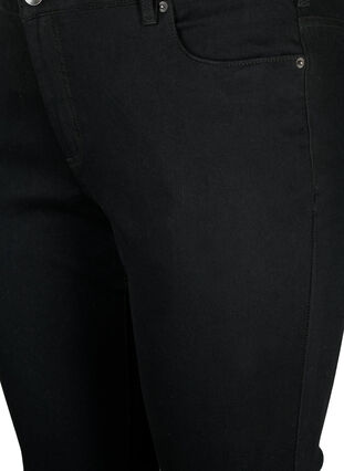 Slim Fit Emily Jeans mit normaler Taille., Black, Packshot image number 2