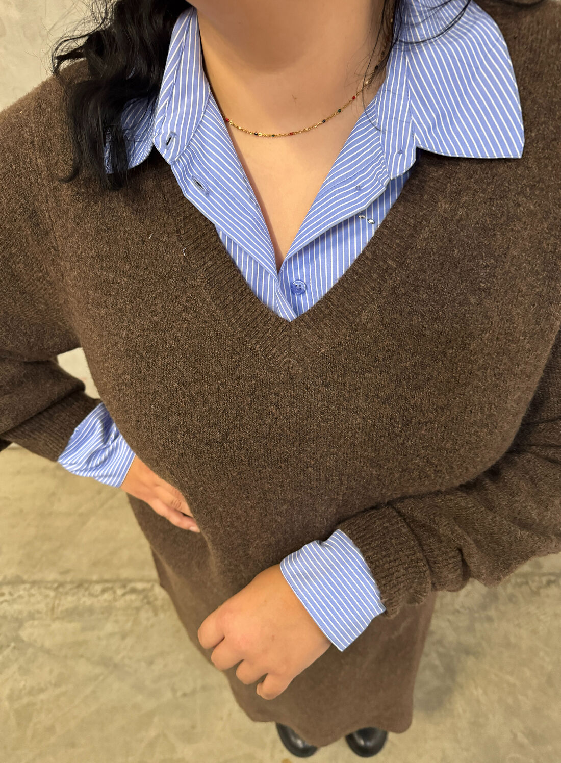 ZizziBraune und blaue Nuancen, , Model