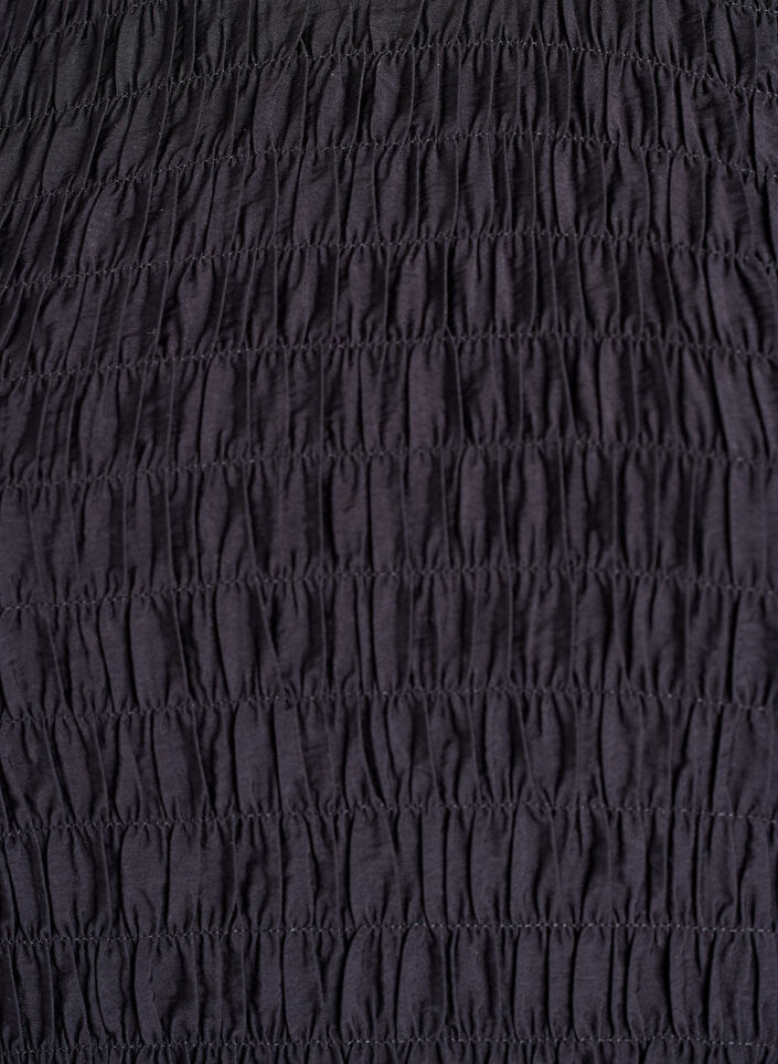 Bluse mit Smock und langen Ärmeln, Schwarz, Packshot image number 2