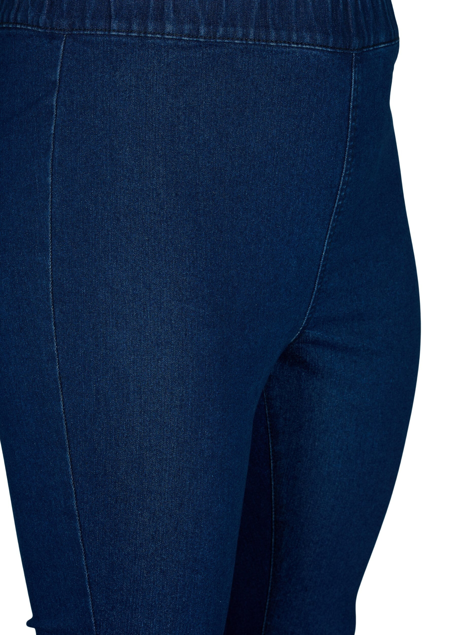 ZizziFLASH - Eng anliegende Jeggings mit hoher Taille, Blue denim, Packshot image number 2