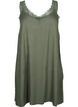 Trägerkleid aus Viskose mit Spitze, Thyme, Packshot image number 0