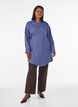 Gestreifte Bluse mit Wickeloptik und Bindeg&uuml;rtel, Blau, Model image number 1