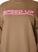 Sweatshirt mit hohem Kragen und sportlichem Frontmotiv, Braun, Packshot image number 2