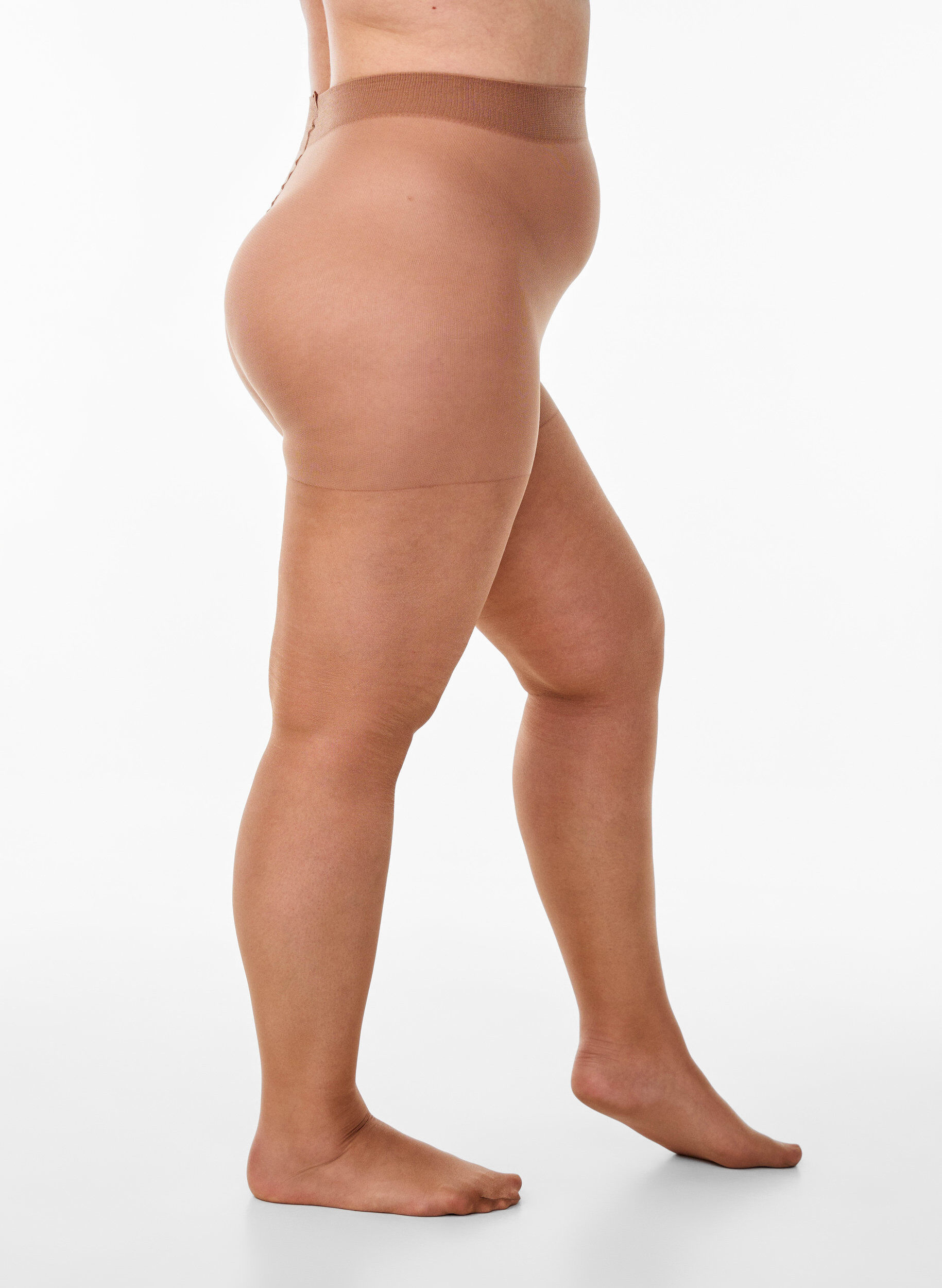 Gl&auml;nzende 30 Denier Strumpfhose in Suntan