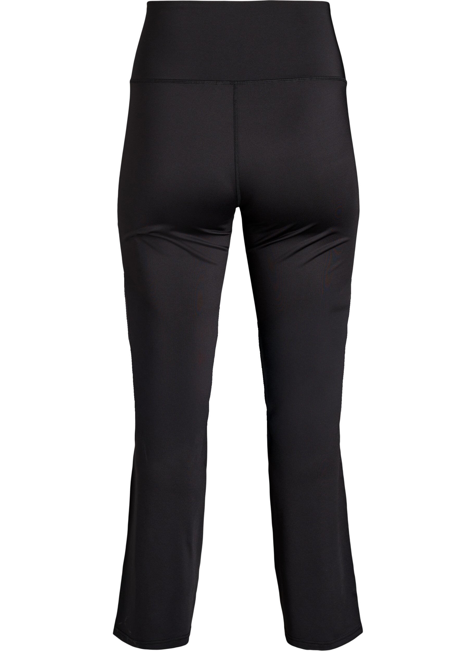 ZizziAusgestellte Trainingshose mit hoher Taille, Schwarz, Packshot image number 1