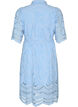 Hemdblusenkleid aus Broderie Anglaise mit Bindeg&uuml;rtel, Blau, Packshot image number 1