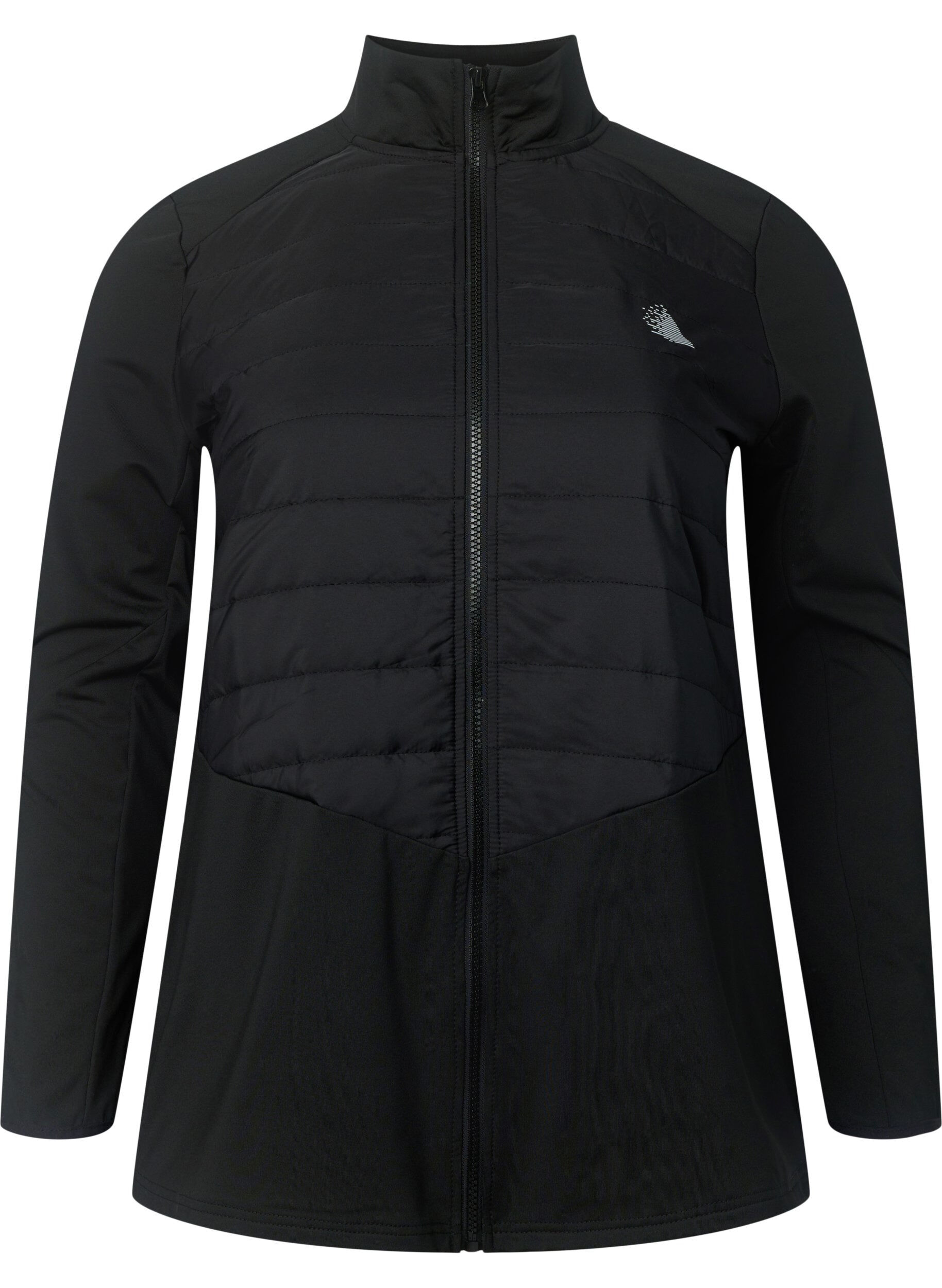 ZizziSport-Cardigan mit Steppung und Rei&szlig;verschluss, Black, Packshot image number 0