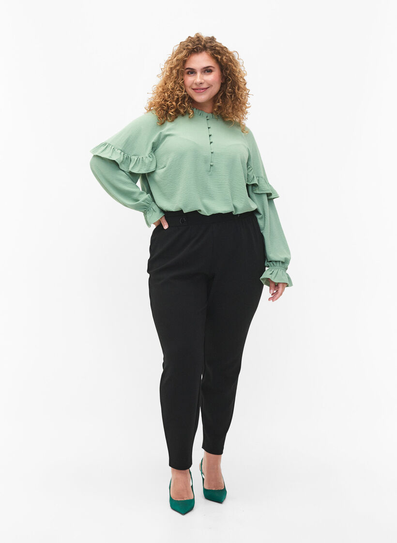 Bluse mit R&uuml;schen und Kn&ouml;pfen, Green Bay, Model image number 2