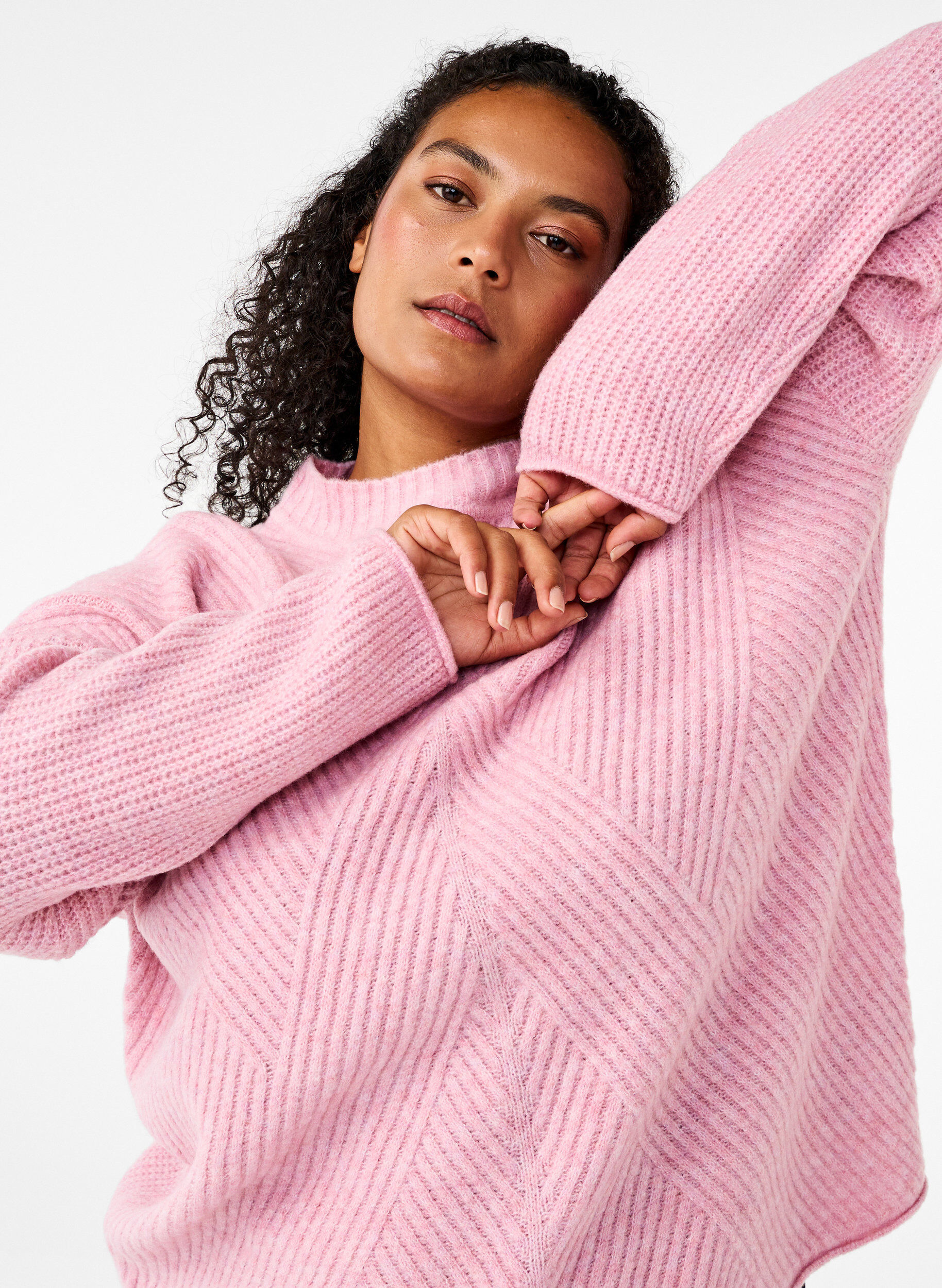 ZizziPullover mit Streifenmuster und langen &Auml;rmeln, Corsage Mel., Image image number 0