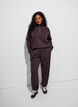 Hoch taillierte Sweatpants mit Kordelzug, Braun, Model image number 1
