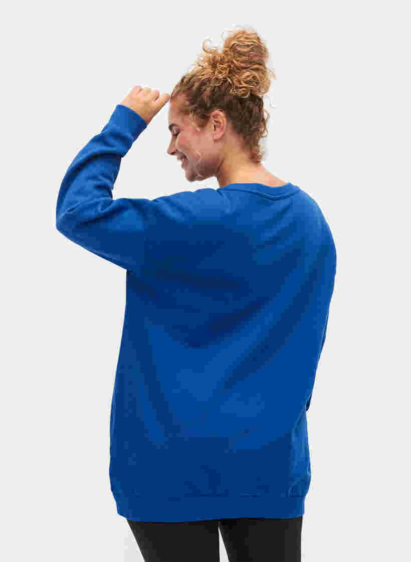 Sweatshirt aus Baumwolle mit Print, Surf the web, Model image number 1