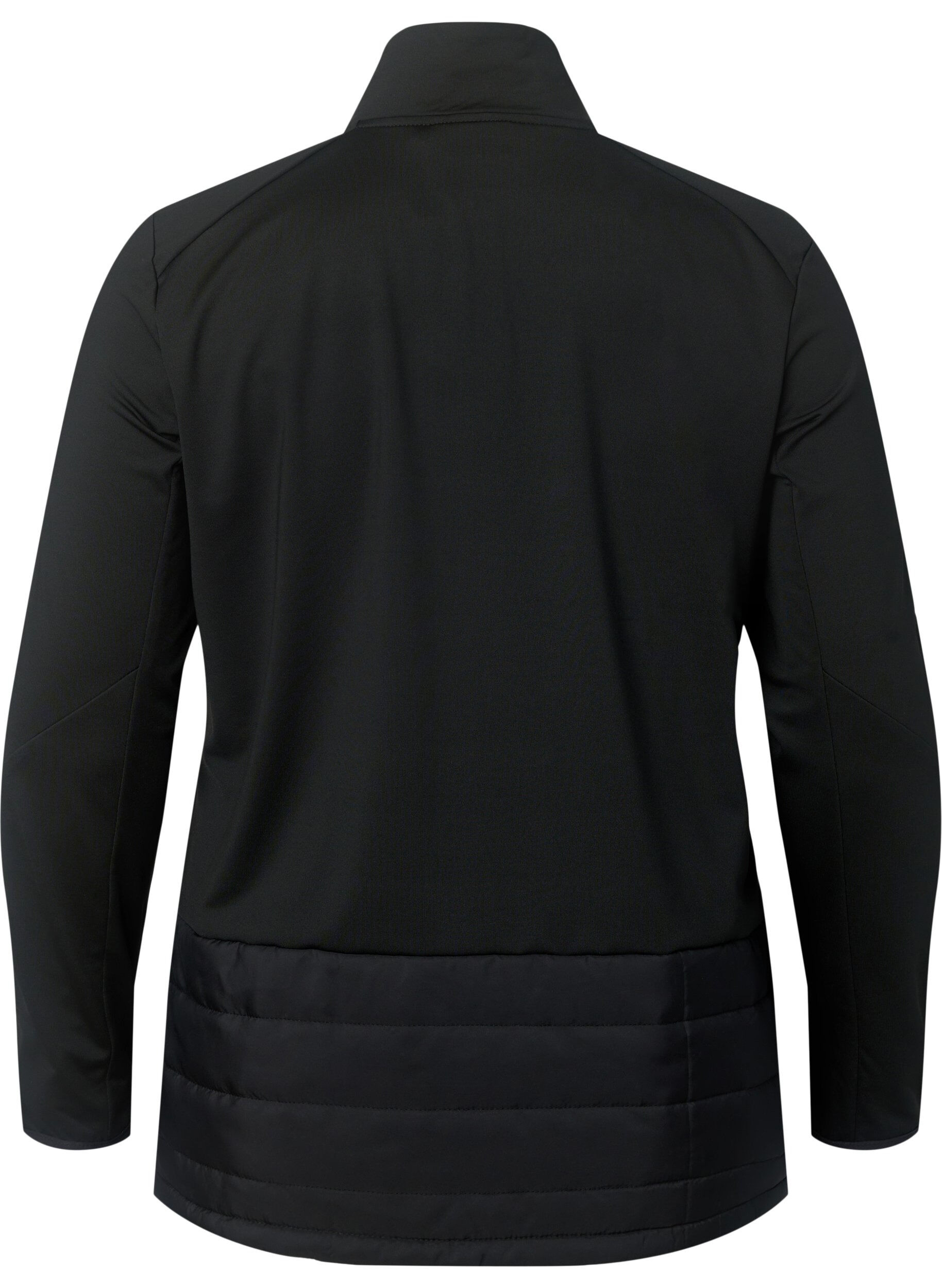 ZizziSport-Cardigan mit Steppung und Rei&szlig;verschluss, Black, Packshot image number 1