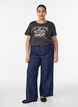 T-Shirt mit Print, Grau, Model image number 1