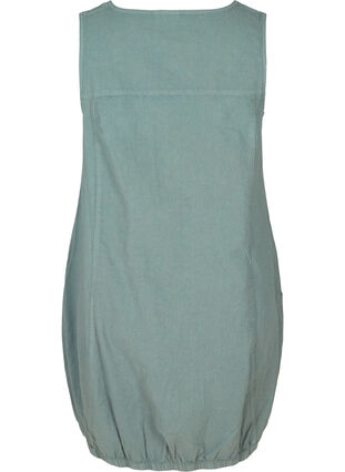 Ärmelloses Kleid aus Baumwolle, Balsam Green, Packshot image number 1