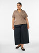Wickelbluse mit Bindeband, Braun, Model image number 1