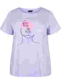 T-Shirt aus Baumwolle mit Rundhalsausschnitt und Print