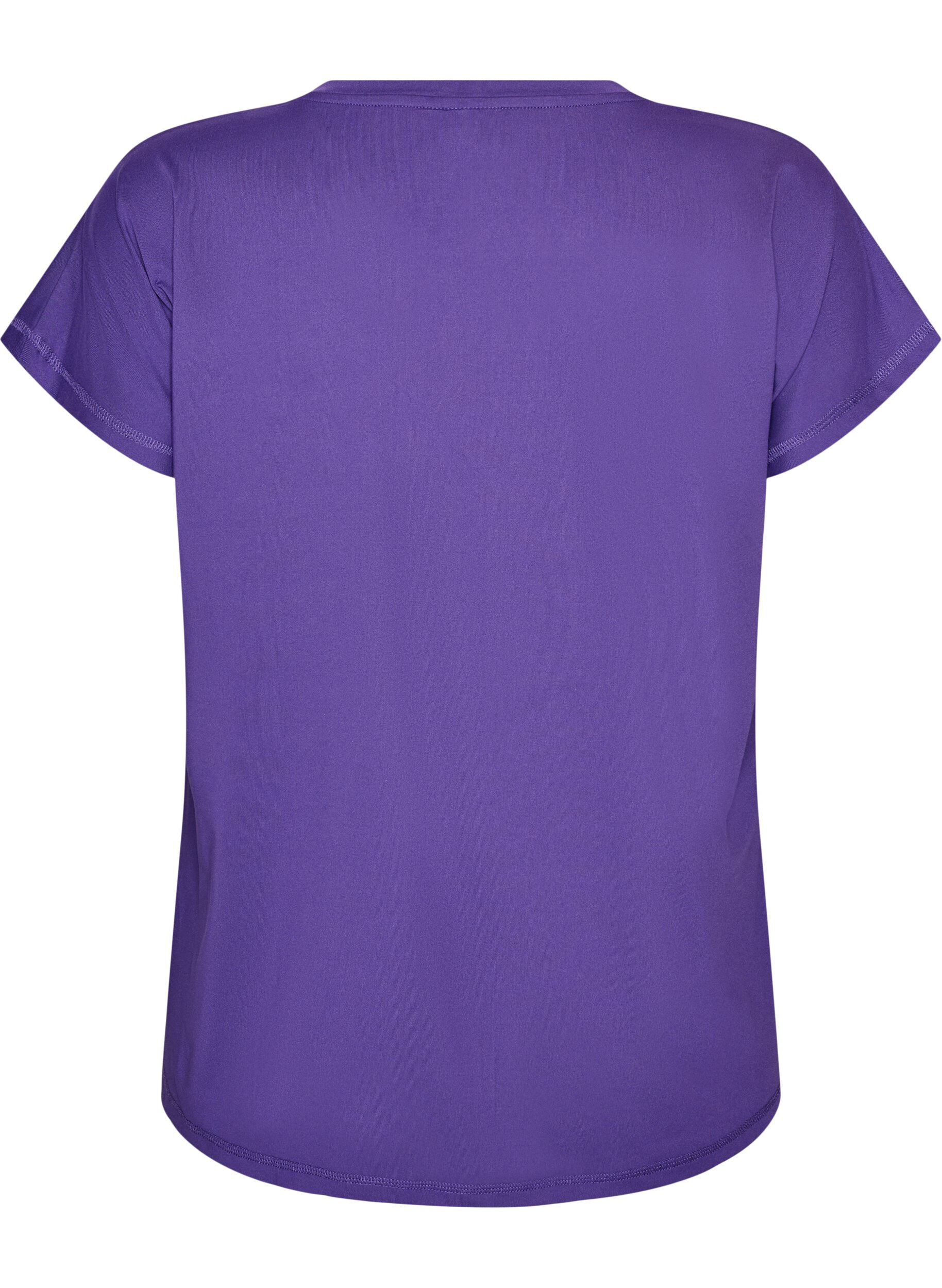 ZizziEinfarbiges Trainings-T-Shirt, Lila, Packshot image number 1
