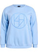 Sweatshirt mit Motiv auf der Vorderseite, Blau, Packshot image number 0