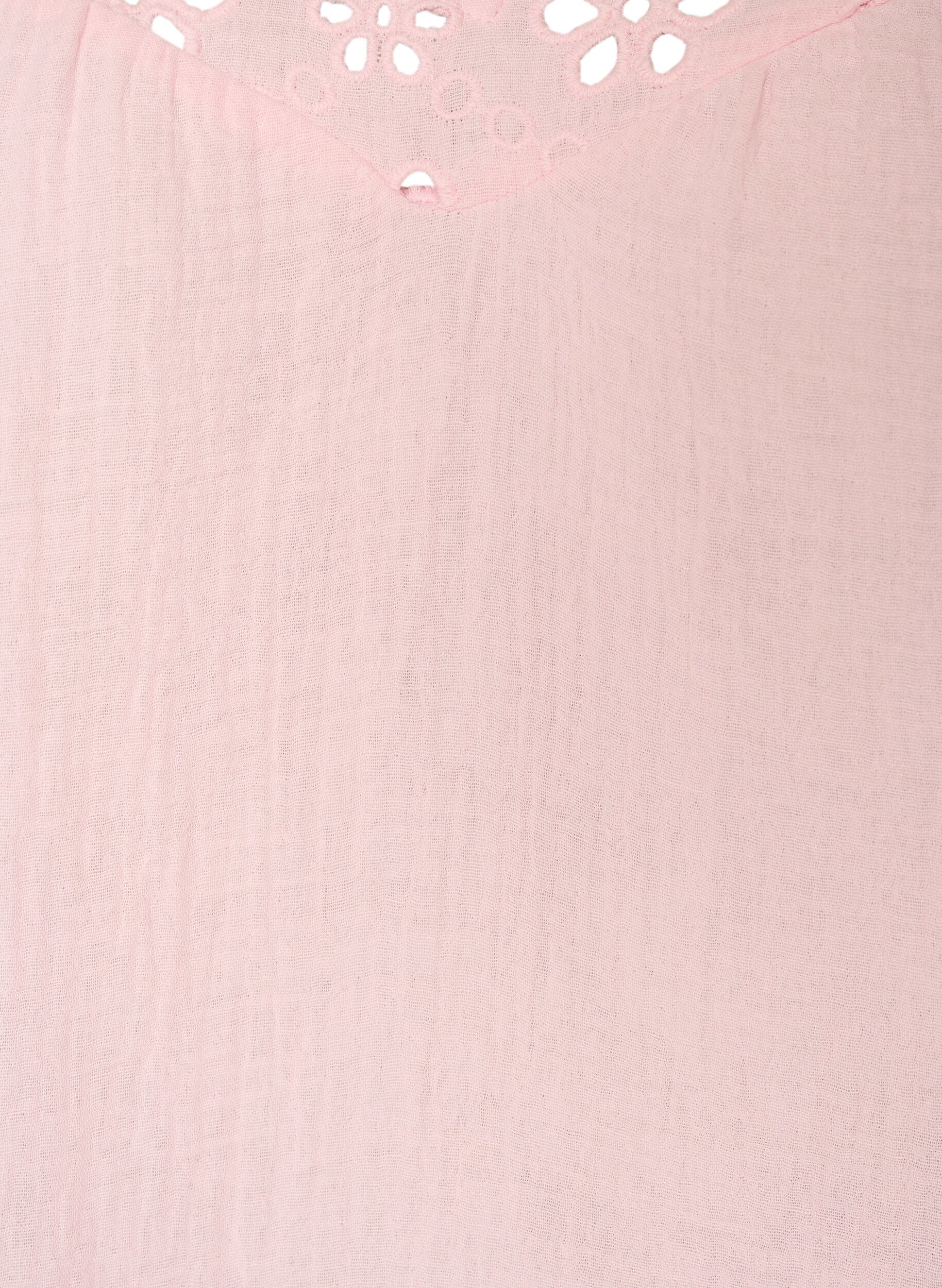 ZizziBluse aus Baumwoll-Musselin mit Broderie Anglaise und 1/2-&Auml;rmeln, Rot, Packshot image number 2