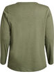 Langarmshirt mit V-Ausschnitt und Kn&ouml;pfen, Gr&uuml;n, Packshot image number 1