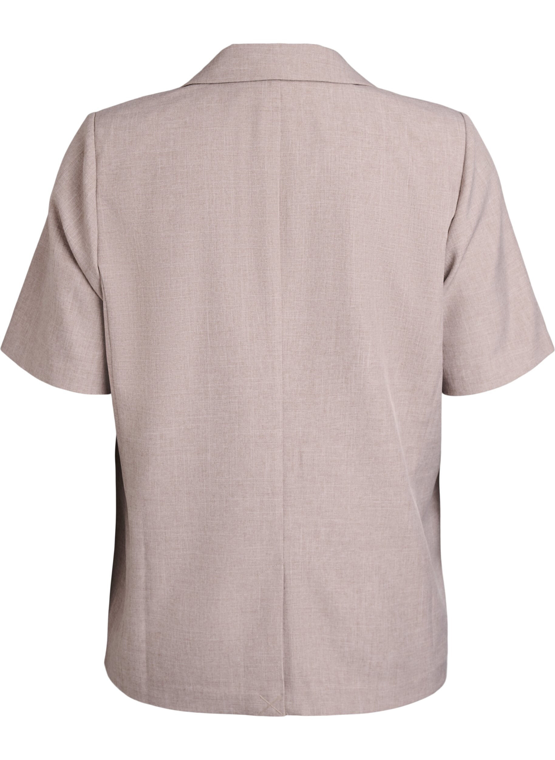 ZizziBlazer mit kurzen &Auml;rmeln und Revers, Braun, Packshot image number 1