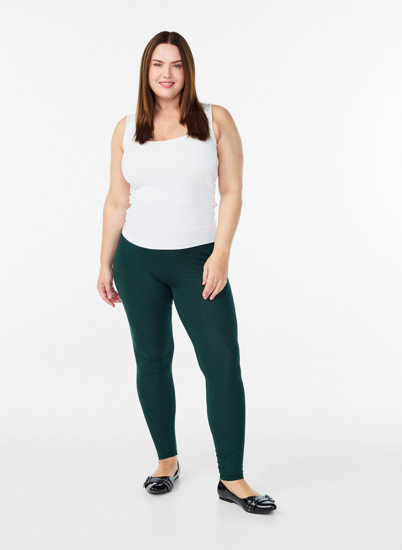 Basic-Leggings mit extra L&auml;nge, Gr&uuml;n, Model image number 1