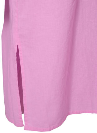 Langes kurzärmeliges Hemdkleid, Begonia Pink, Packshot image number 3
