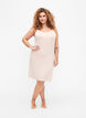 Einfarbiges Unterkleid aus Viskose, Vanille, Model image number 1