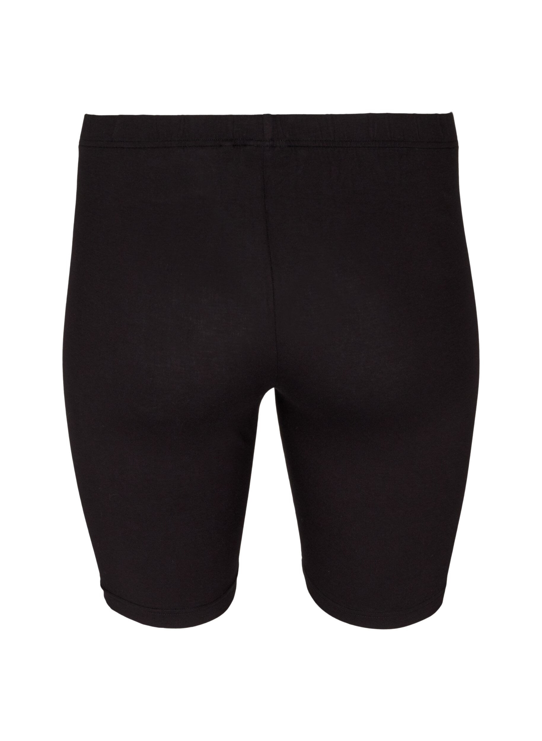 ZizziEinfarbige Basic Radlershorts, Schwarz, Packshot image number 1