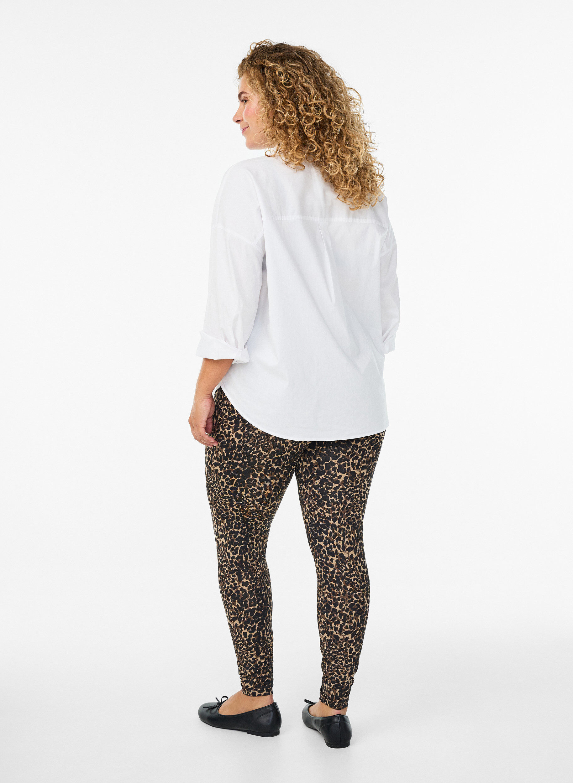 Zizzi2er-Pack lange Leggings mit normaler Taille, Schwarz, Model image number 2