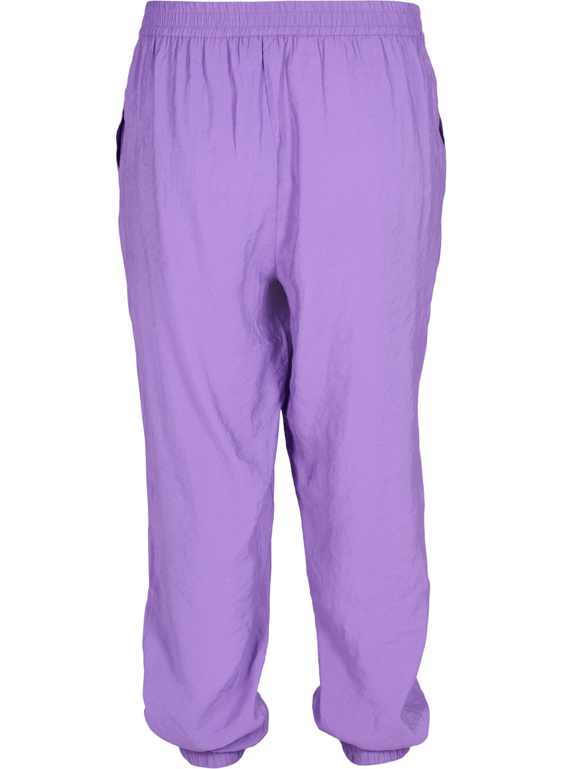 ZizziLockere Hose aus Viskosemischung mit elastischen Abschl&uuml;ssen, Royal Lilac, Packshot image number 1