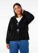 Strickjacke mit einer silbernen Schleife, Black, Model image number 0
