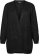 Lange Strickjacke mit Taschen, Schwarz, Packshot image number 0