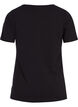 Einfarbiges basic T-Shirt aus Baumwolle, Schwarz, Packshot image number 1