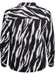 Bluse mit Zebraprint, Schwarz, Packshot image number 1