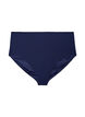 Hoch taillierte Bikinihose mit Struktur, Blau, Packshot image number 0