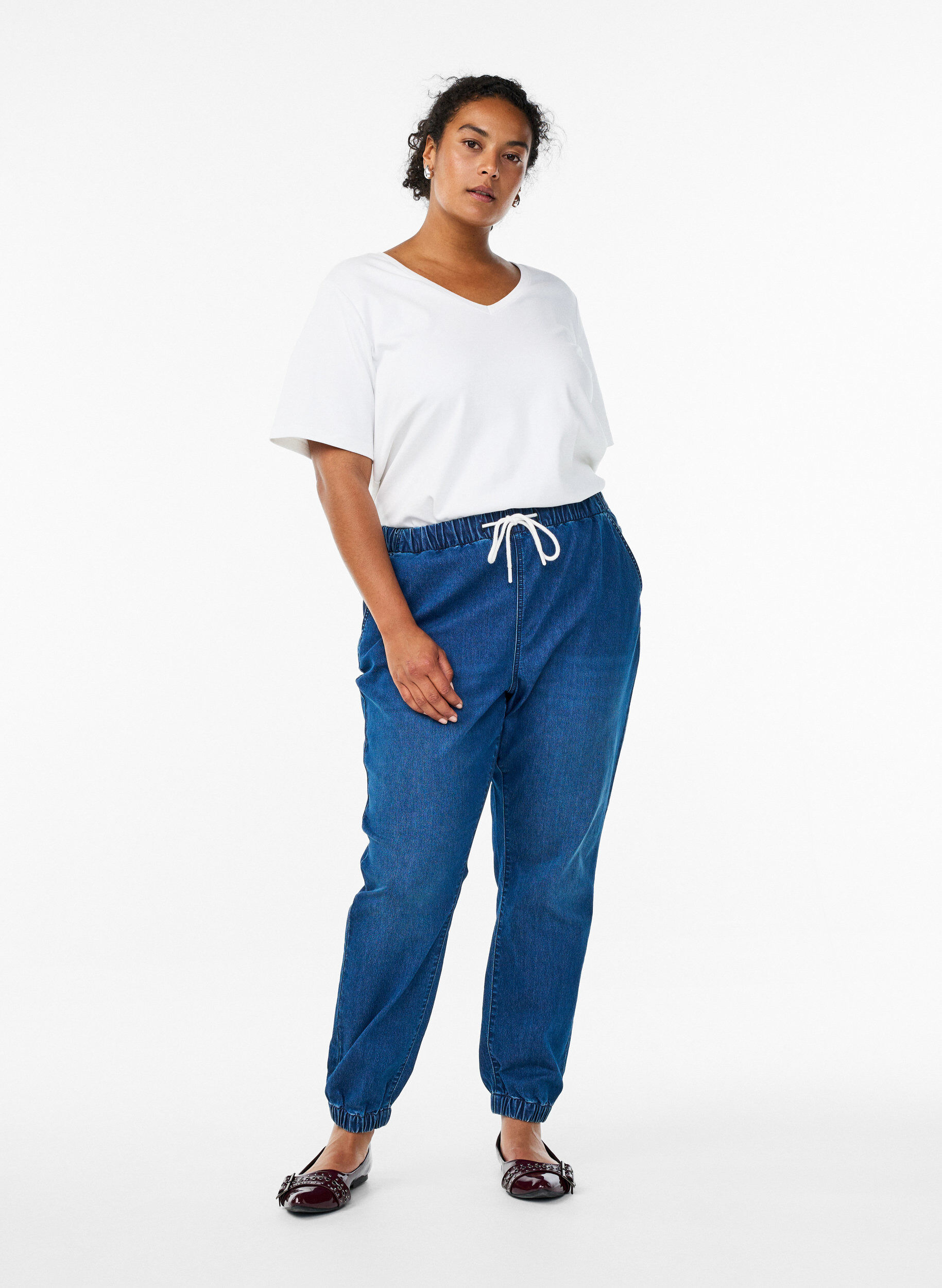 ZizziJeans-Jogginghose mit Taschen, Blau, Model image number 1