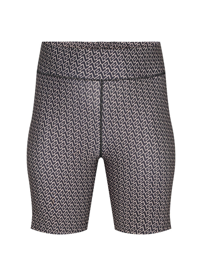 Trainingsshorts mit Print, Black w. Text Print, Packshot image number 0