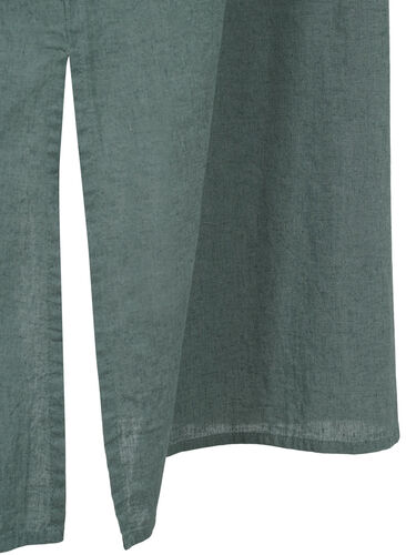 Langes kurzärmeliges Hemdkleid, Balsam Green, Packshot image number 3