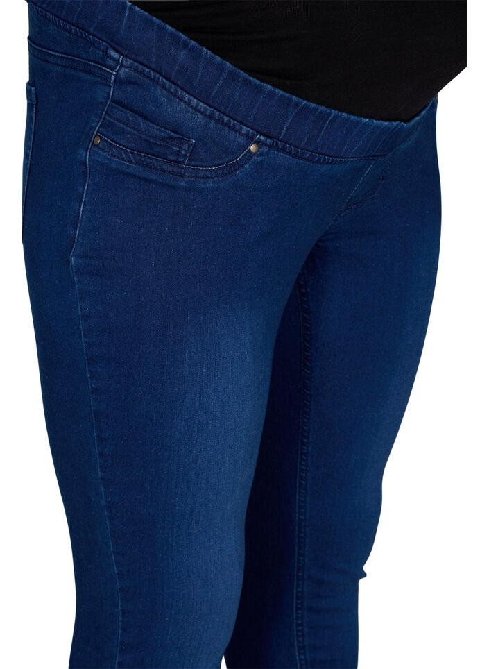 Schwangerschafts-Jeggings aus Baumwollmischung, Blau, Packshot image number 2