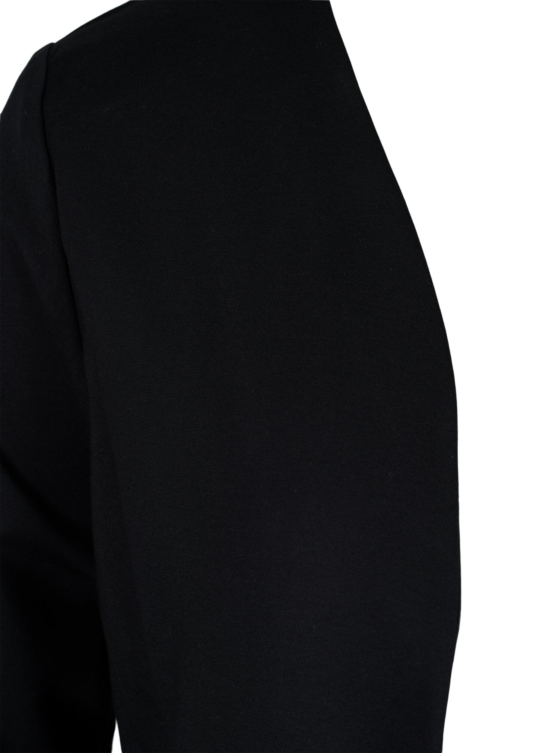 ZizziEinfarbiger kurzer offener Blazer, Black, Packshot image number 2